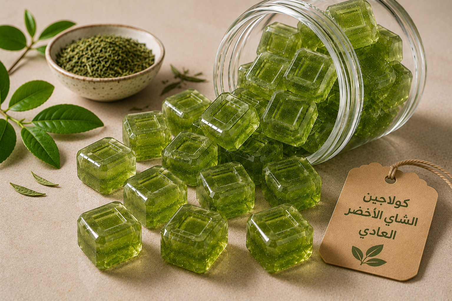 الشاي الأخضر العادي