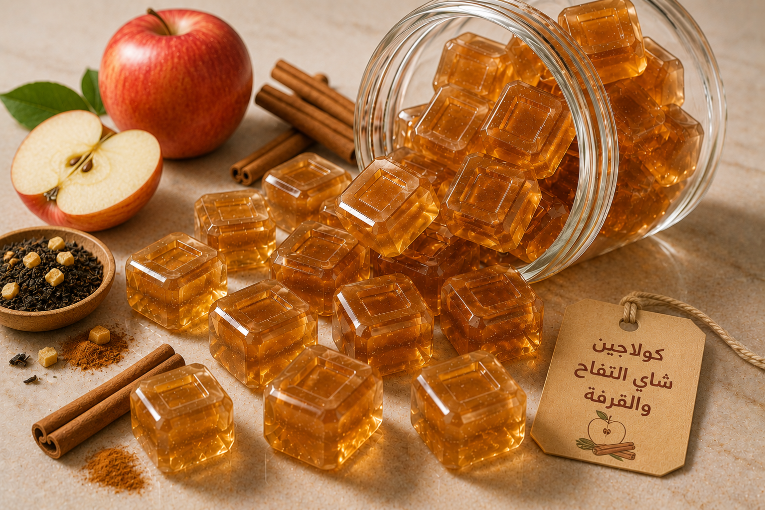 شاي التفاح والقرفة