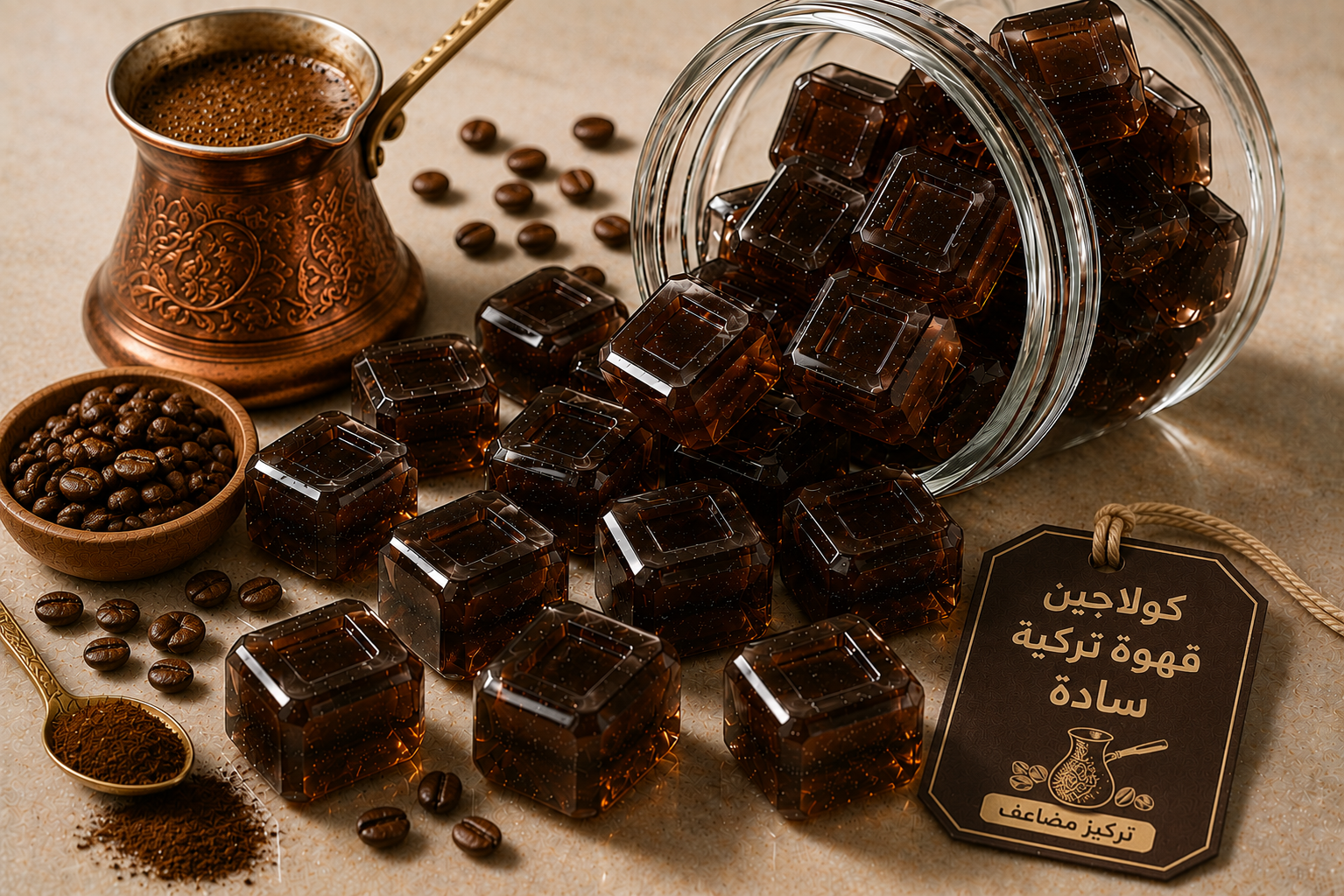 كولاجين القهوة التركية سادة