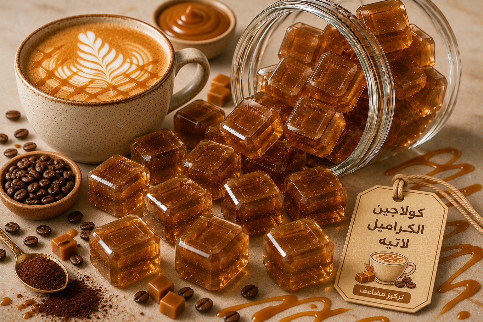 كولاجين الكراميل لاتيه